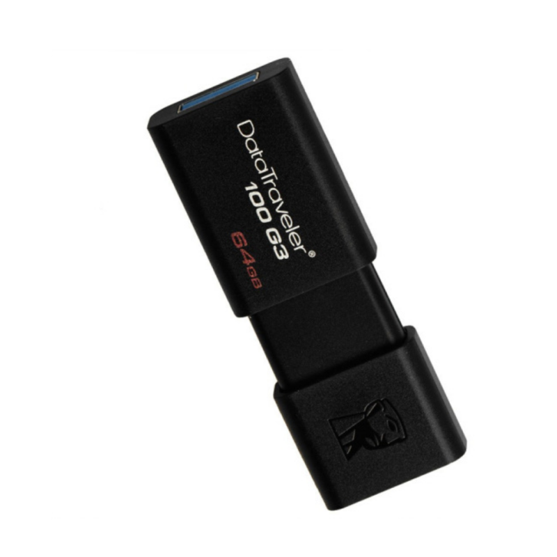 金士顿（Kingston）DT 100G3 64GB USB3.0 U盘 高速车载U盘 黑色