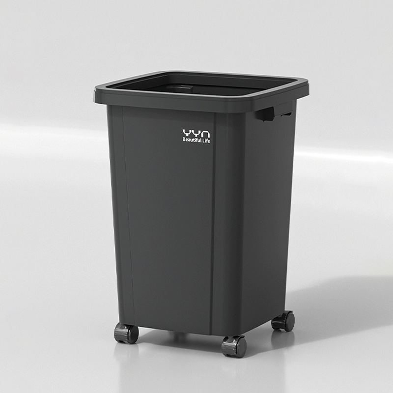 臻远 ZY5090126垃圾桶 压框+万向轮 50L高清大图