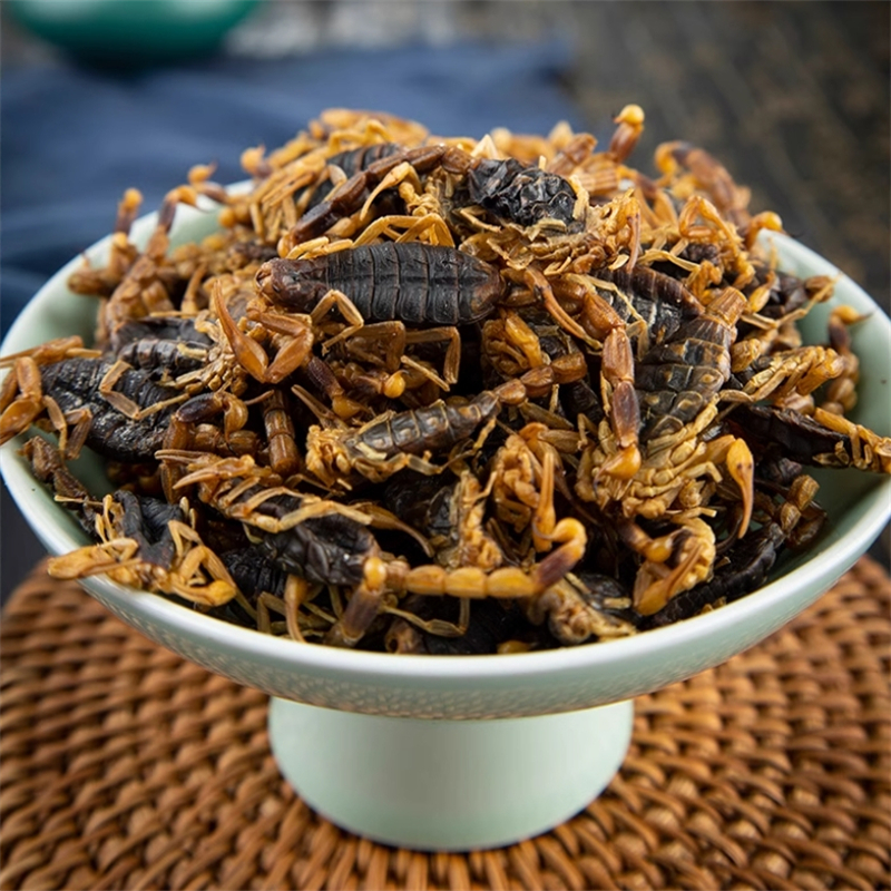 全蝎50克袋装 十足全干蝎子整条无盐水洗全虫打粉另售蜈蚣水蛭高清大图