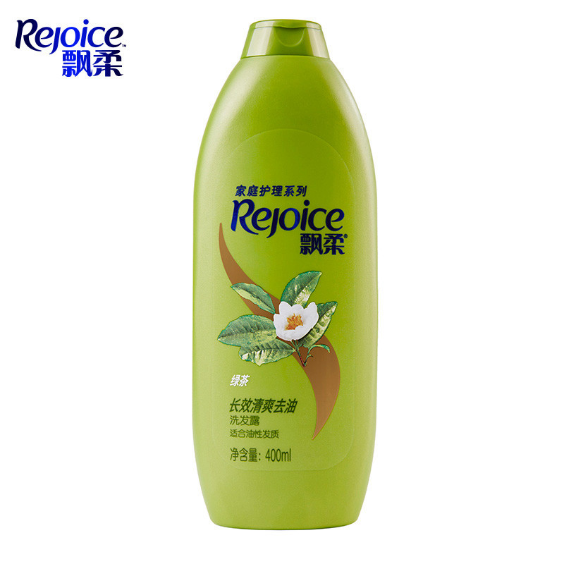 飘柔(Rejoice) 家庭护理 绿茶长效 清爽去油 洗发露400ml (瓶 )