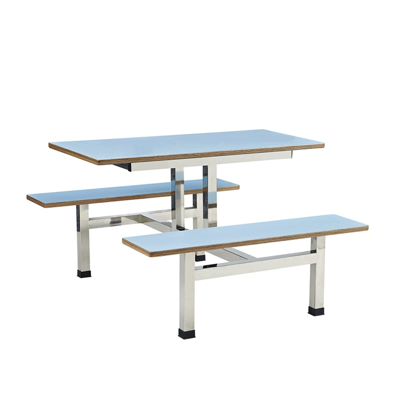 合祥源 连体餐桌椅组合 1450*1200*750mm QX-CZ26 单位:张高清大图