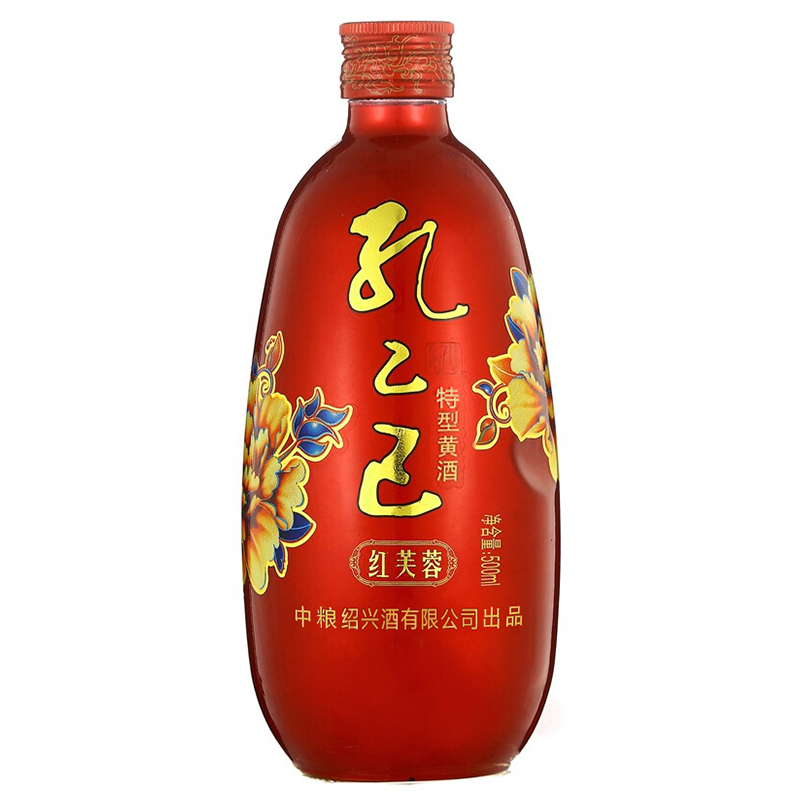 孔乙己绍兴黄酒中粮红芙蓉冬酿花雕酒清爽型500ml6瓶整箱装