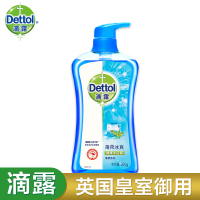 露Dettol 滴露健康沐浴露薄荷冰爽650克瓶装带泵浴室身体清洁