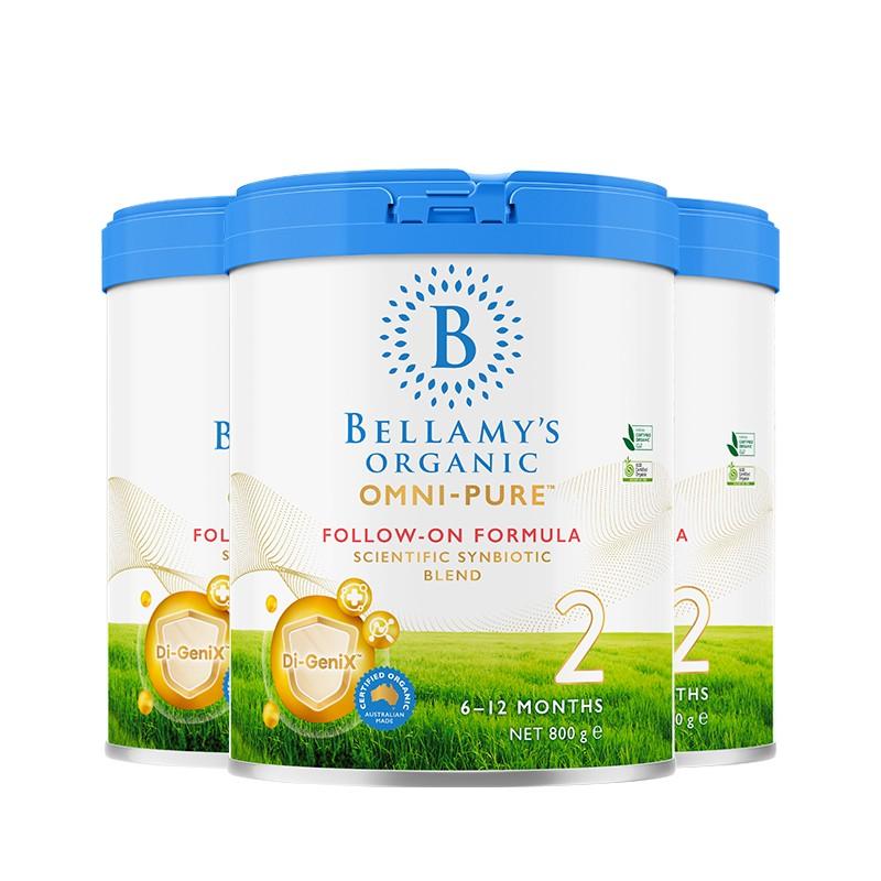 原装进口Bellamy’s贝拉米 OMNI-PURE有机婴儿配方奶粉2段0-6个月800g高清大图