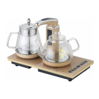 全自动上水电热烧水壶抽水泡茶具套装茶台嵌入式电磁炉煮茶器家用 不锈钢-全自动(消毒款) D001