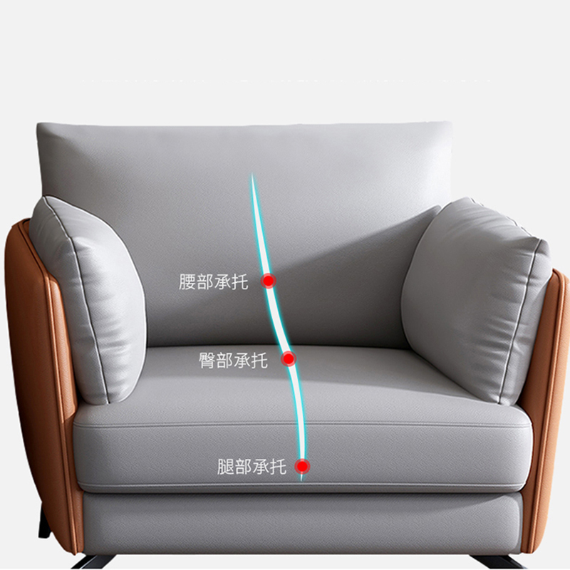 慧采云 办公家具简约时尚办公沙发商务沙发现代沙发会客接待沙发单人位