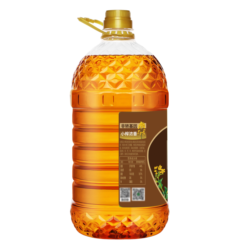 [长寿花]小榨浓香菜籽油5L