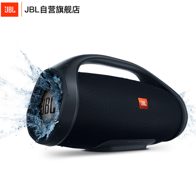 JBL BOOMBOX 音乐战神 便携式蓝牙音箱+低音炮 户外音箱 防水设计 Hifi音质 桌面音响 黑色