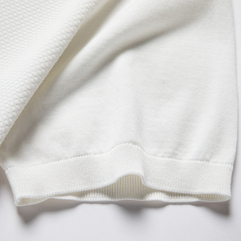 免费试穿夏季纯色桑蚕丝短袖薄款t恤男士翻领针织polo衫男装商务高清大图