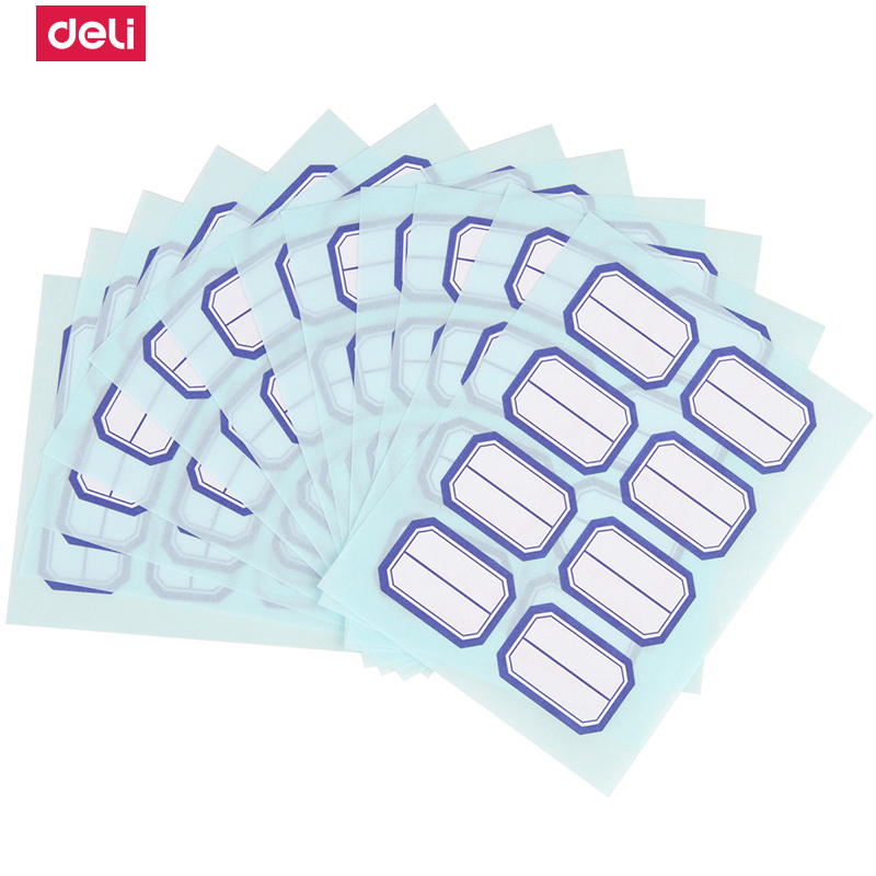 [精选]得力(deli)自粘性标贴 手写标贴23*33mm 口曲纸 标签贴纸 7190高清大图