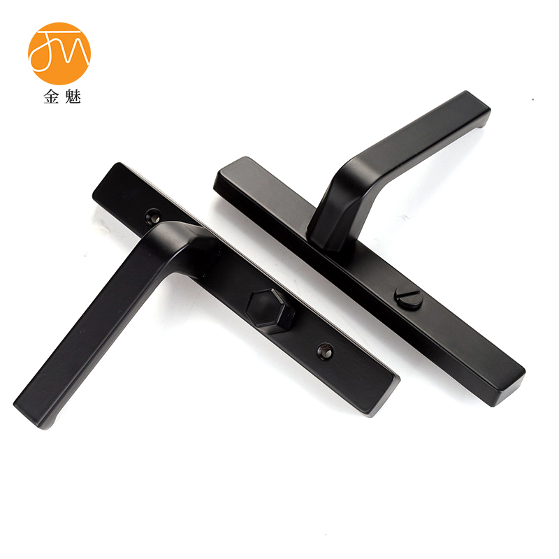 金魅 玻璃门锁 黑色125孔配小25锁舌 个高清大图