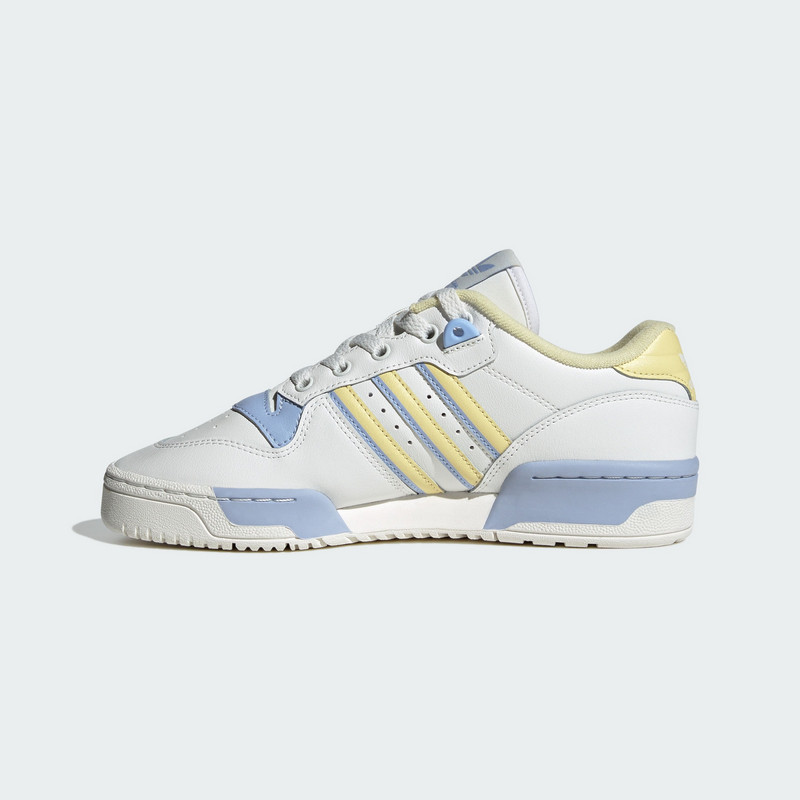 adidas originals Rivalry 防滑耐磨 低帮 板鞋 女款 白蓝黄 IG3332