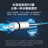 飞利浦(PHILIPS) 家用净水器Erie600 一级水效 1.7L/min末端流速 纯/净双出水RO反渗透纯水机AU