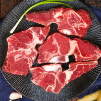 货出六盘 宁夏西吉县谷草饲喂养 六盘山牛肉 精品黄牛牛脖骨切片5斤