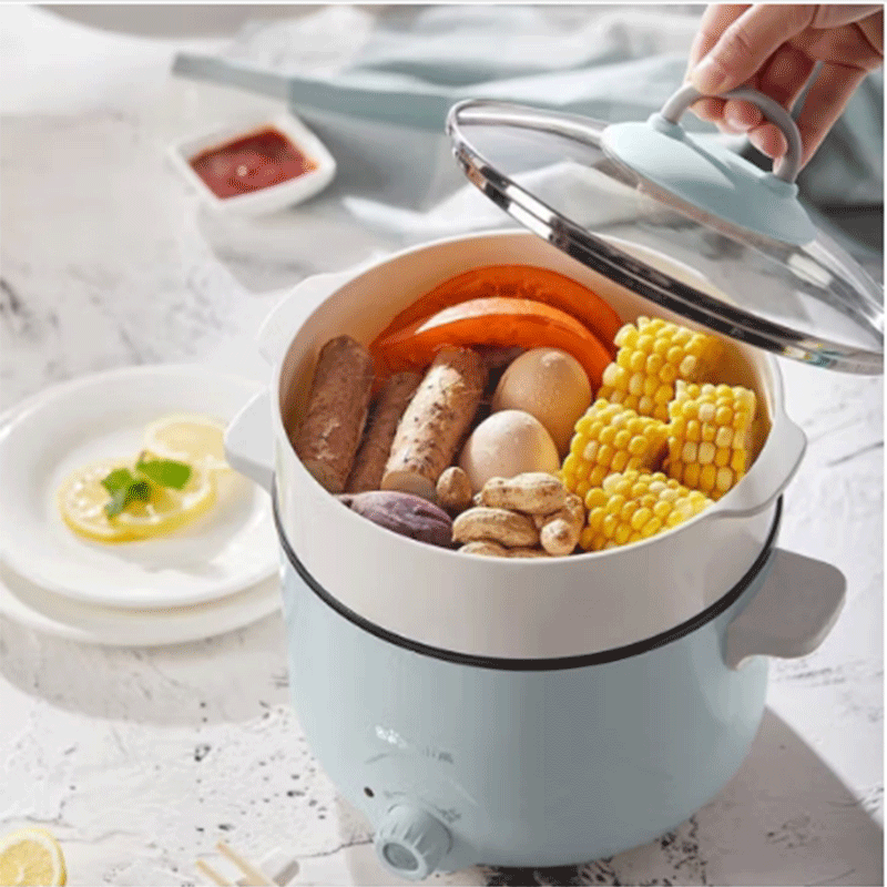 小熊 电火锅 电煮锅2.5L多功能迷你电热锅DRG-C18N5高清大图
