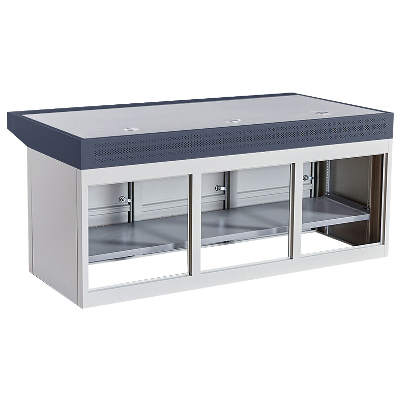 创世人 办公家具机柜三联操作台监控室中心监控台监控操作台调度控制台高清大图