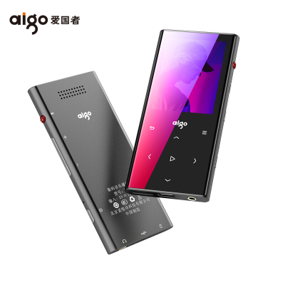 爱国者（ aigo )M1 深空灰 MP3/MP4 HIFI无损蓝牙音乐播放器 录音外放复读 学生随身听触摸屏