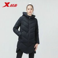 特步女子运动羽绒服2019春季新款轻便保暖舒适潮流正品女上衣外套官方旗舰店