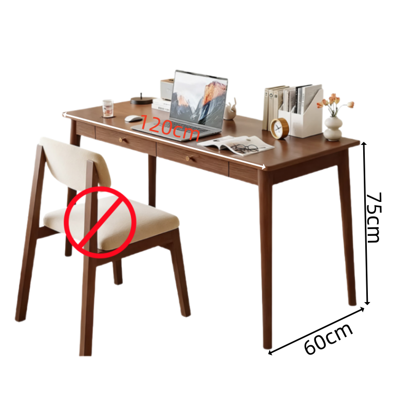 豫龙都 实木书桌 1.2米 张高清大图