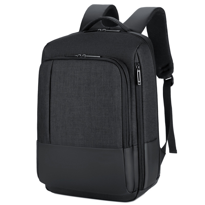 斯坦威双肩背包1807黑灰棕色