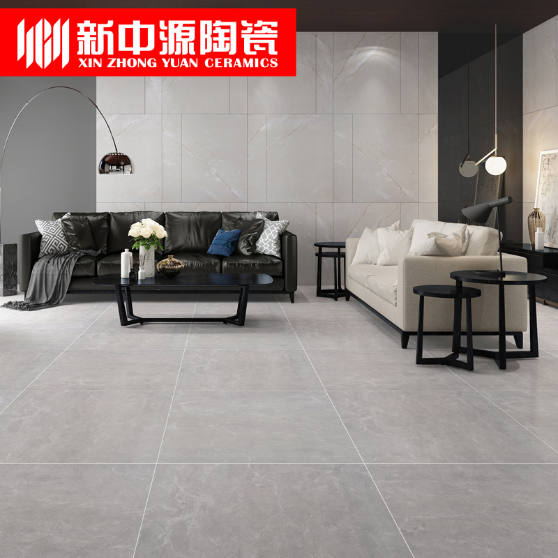 新中源陶瓷简约柔光客厅瓷砖地板砖800x800仿大理石地砖缎光地砖8002