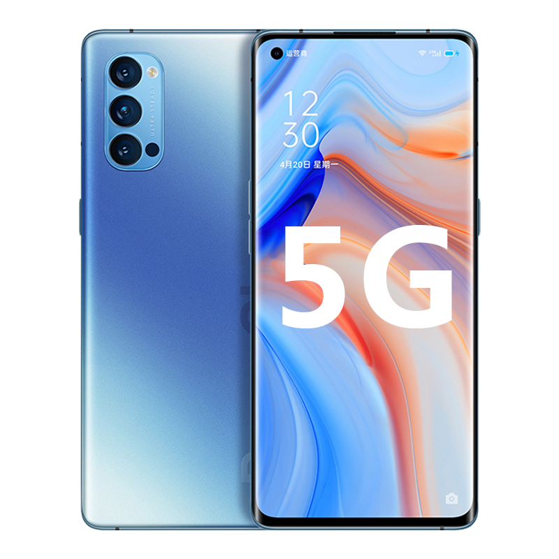 [二手95成新]OPPO Reno4 Pro 晶钻蓝 8G+128G全网通安卓手机6.5英寸屏骁龙765G拍照5G手机
