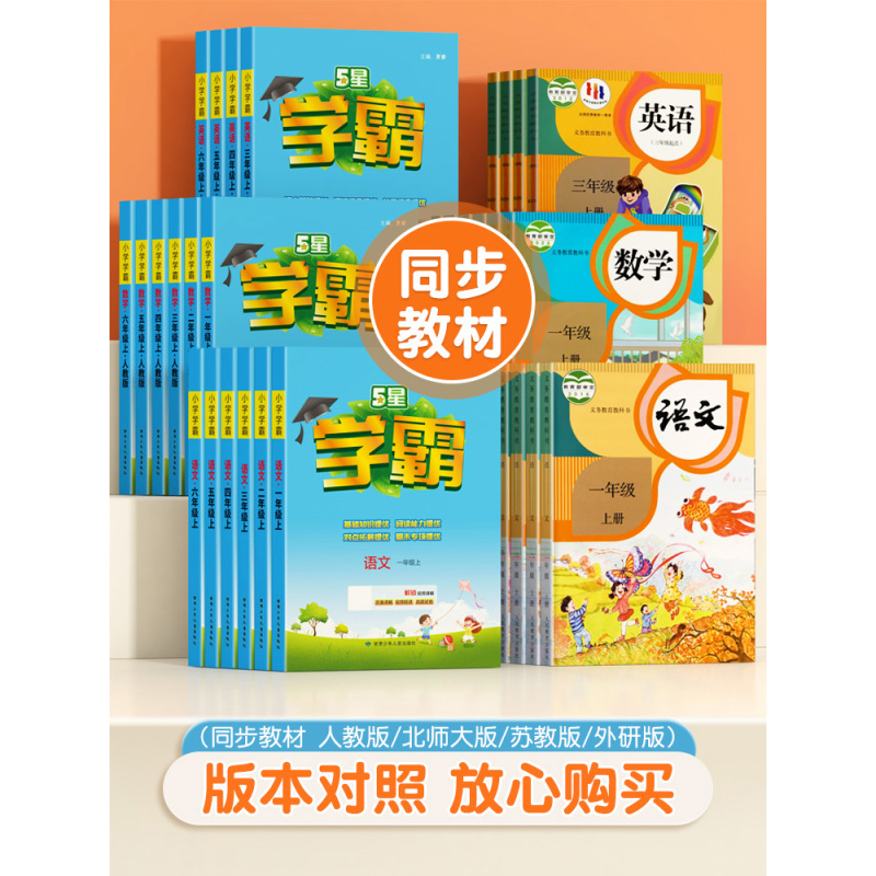 ❤️英语[人教版PEP] 六年级下 [正版]2024秋小学5星学霸一二年级三年级四年级五年级六年级上下册语文数学英语人教