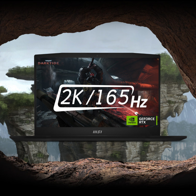 微星(MSI)星影15 AI 锐龙版游戏本15.6英寸笔记本电脑( R7-8845HS RTX4060 16G 512GB 2.5K 165Hz 100% DCI-P3黑色)