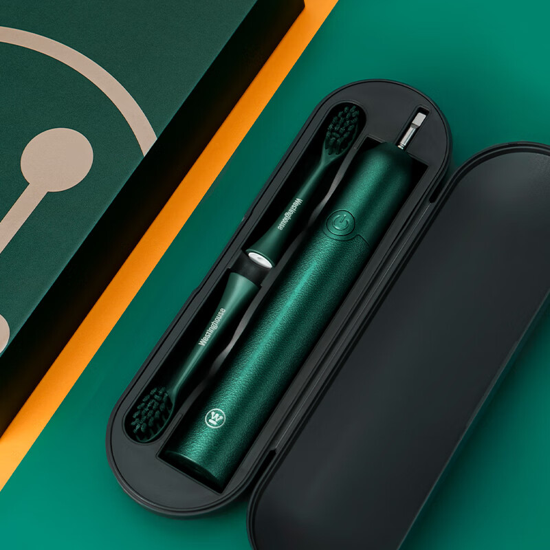 西屋(WESTINGHOUSE) 电动牙刷WT-301G 成人声波电动牙刷软毛牙刷低噪音生日节日礼物超长续航 暮光绿高清大图