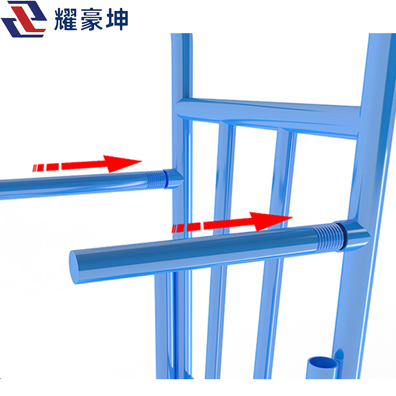 耀豪坤 两轮手推装货搬运车14寸橡胶实心轮HU2Y/台高清大图