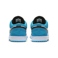 Air Jordan 1 AJ1 Low SE 激光蓝 黑粉泼墨 男士低帮休闲运动篮球鞋
