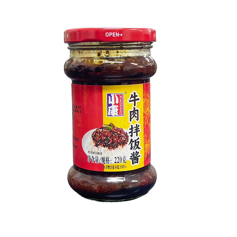小康(XIAOKANG) 红烧牛肉酱 220克/瓶 佐餐下饭酱拌米饭拌面 火锅蘸酱 麻酱高清大图