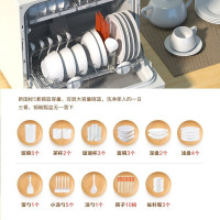 [官方正品]松下洗碗机家用全智能免安装5套台式 家用高温除菌NP-TF6WK1Y 进口nanoe除菌