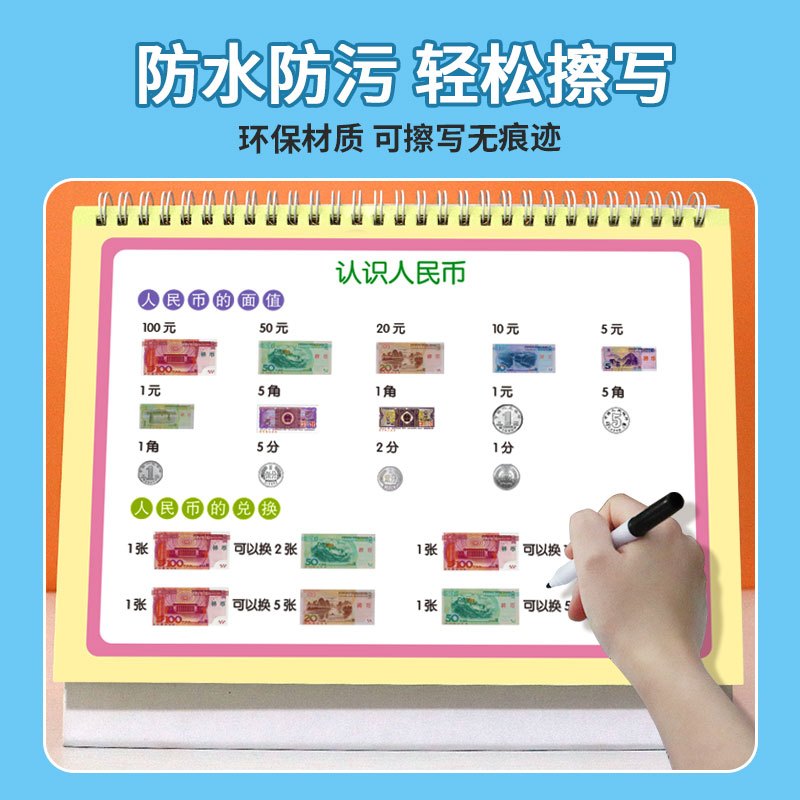 小学语文成语积累+叠词量词 [正版]小学数学公式台历大全速算法图表手卡片基础知识考点及定律手册1-6年级公式思维训练百科