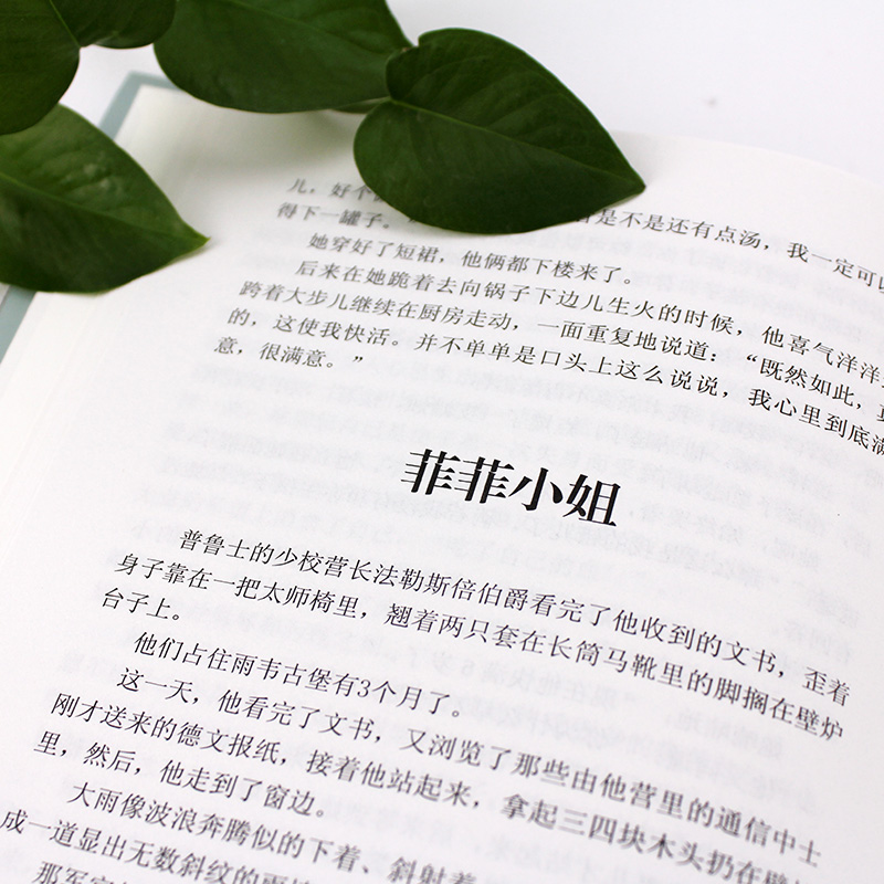 [正版]全2册 项链+羊脂球 莫泊桑短篇小说选 中短篇集全集 初中学生小学生课外读物 世界文学名著9-10-12-1高清大图