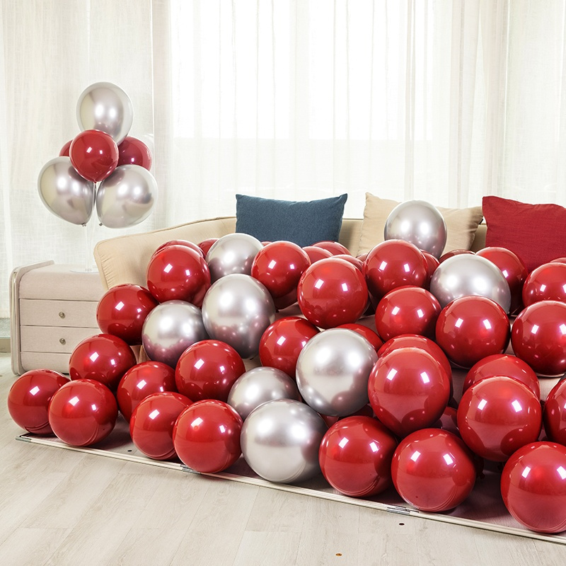 结婚粉色气球浪漫婚房装饰网红生日派对场景布置充气球很精美的一款