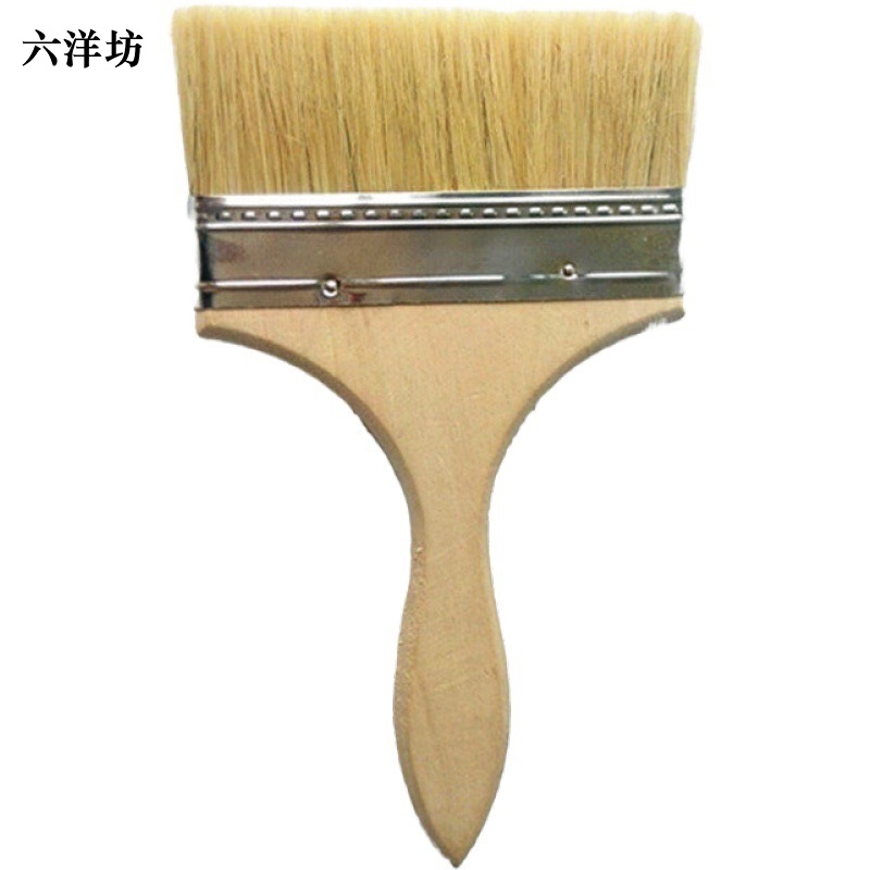 六洋坊 猪鬃毛刷4寸100mm把