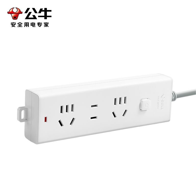 公牛(bull)GN-B9120全长1.8米三插位插座插排带线多功能家用拖接线板宿舍排插多孔位延长线插线板