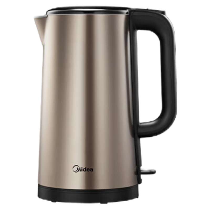 美的(Midea)电水壶MK-SH20M121热水壶 2L全钢无缝双层防烫电热水壶 316L不锈钢1800W大功率烧水壶