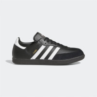 阿迪达斯 (adidas)男子新款三叶草复古反毛皮复古德训鞋运动休闲鞋Originals SAMBA 黑色019000