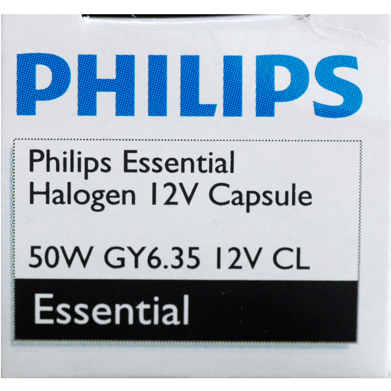 飞利浦(Philips) 卤素卤钨灯珠插泡插脚 灯泡12V 50W GY6.35 单支
