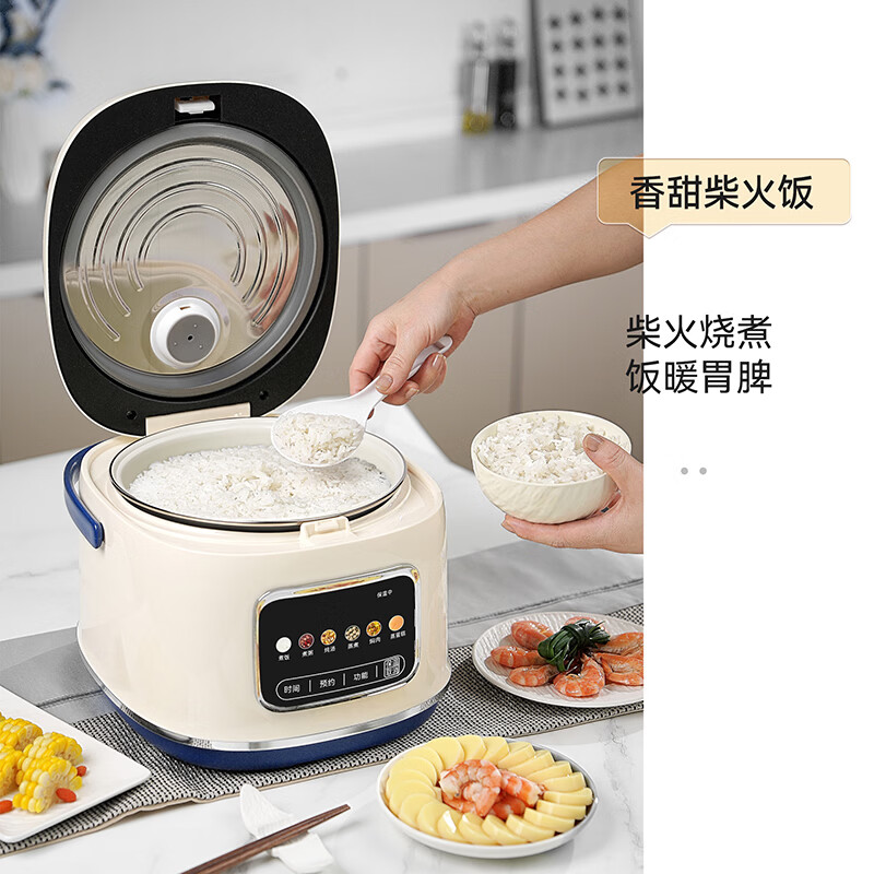 施耐德(Schneider)家用多功能可预约大容量智能电饭煲 4L SWK-XFL47高清大图