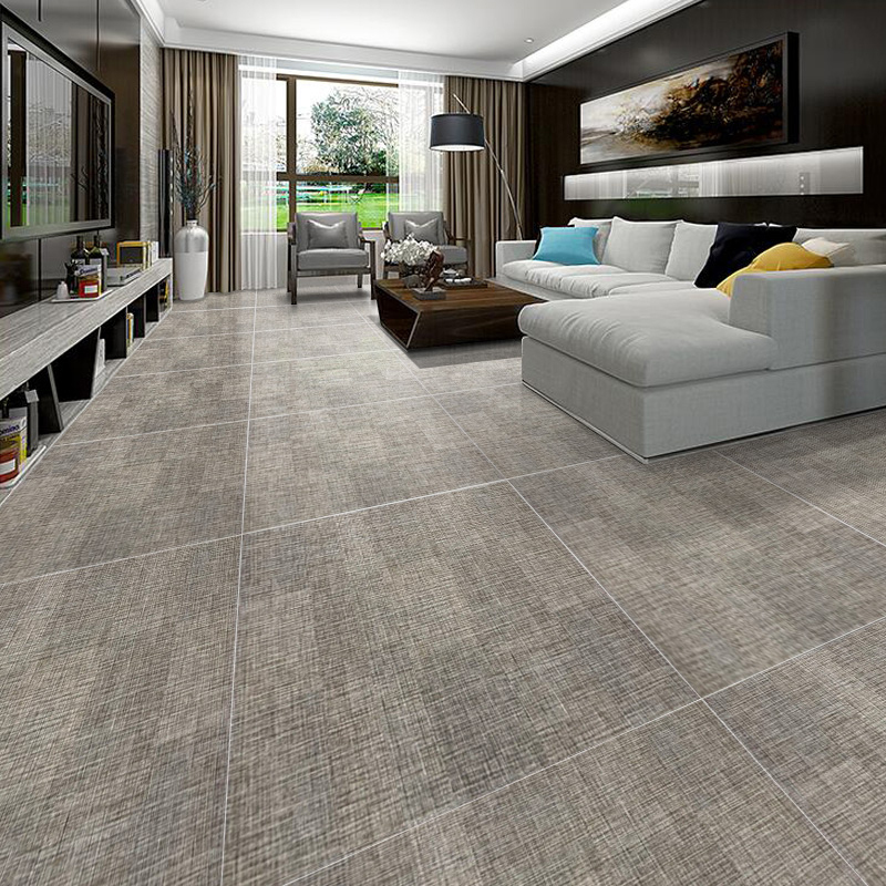 客厅卫生间瓷砖仿古砖地砖600x600防滑阳台砖地毯砖亚麻砖布纹砖壹德