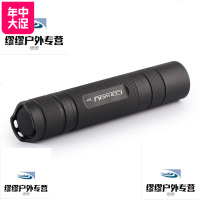 Convoy S2+手电筒[黑色/铜电路仓/CR LED/矩形螺纹强光手电筒