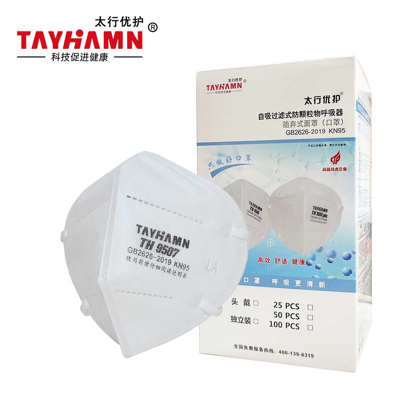 太行优护 TH9507 KN95头戴式折叠防护口罩 只高清大图