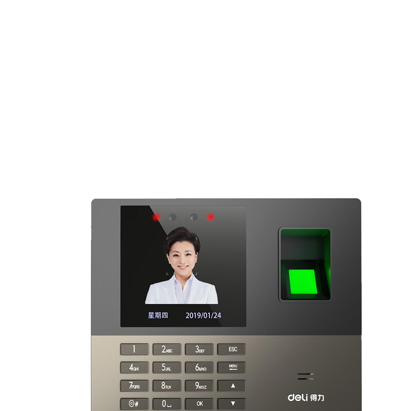 得力13888S指纹人脸考勤机(台)高清大图