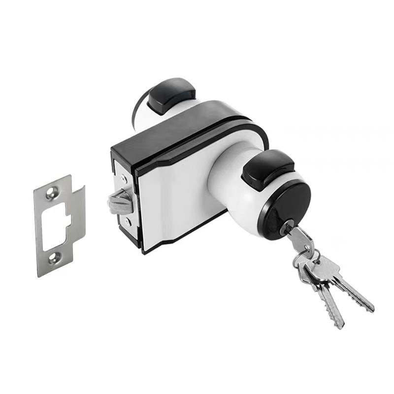 龙江策驰 玻璃门隔断球形锁 黑白单开 套高清大图