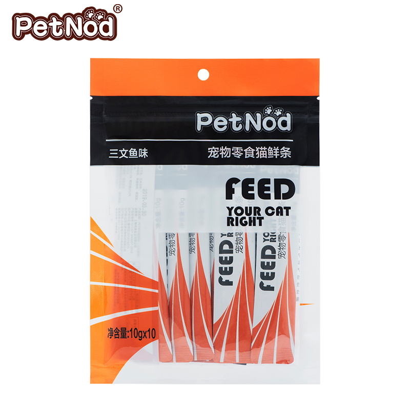 猫零食三文鱼猫条 100g(10g*10) 湿猫条