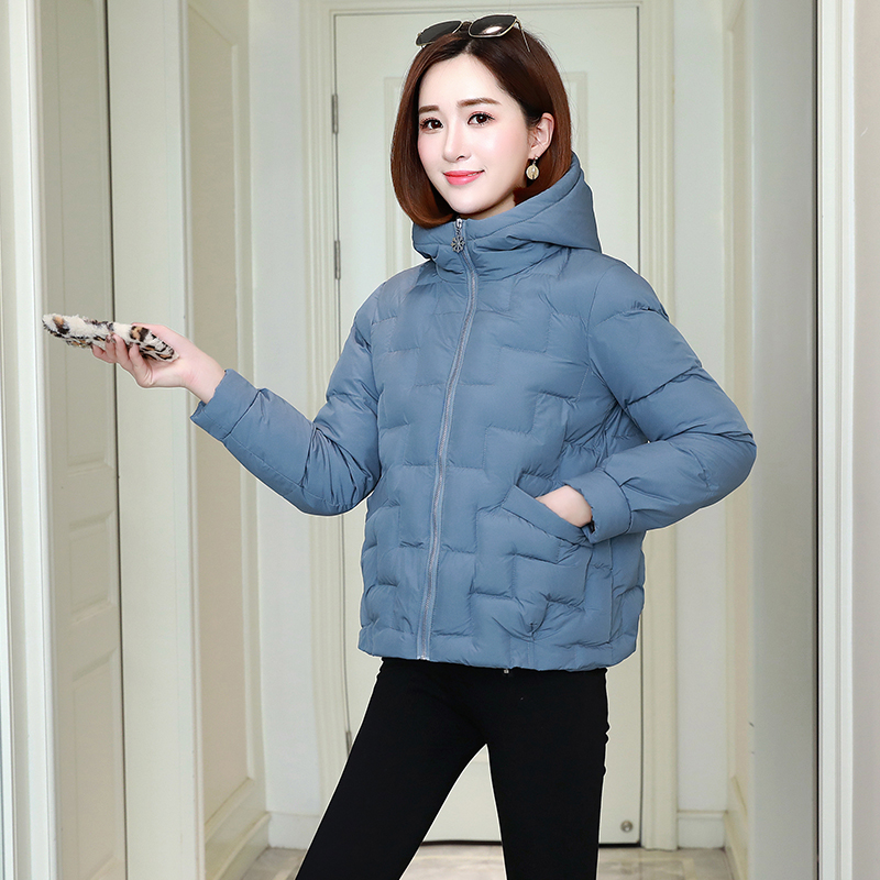 班俏banqiao 女士棉衣女短款2020年新款冬季连帽棉服外套小棉袄时尚