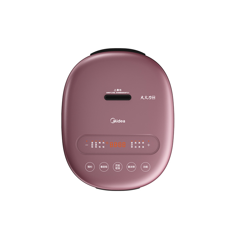 美的(Midea)电饭煲家用5L智能多功能电饭锅IH立体加热上盖可拆洗精铁釜内胆微压蒸汽阀金属机身 CFB5090H